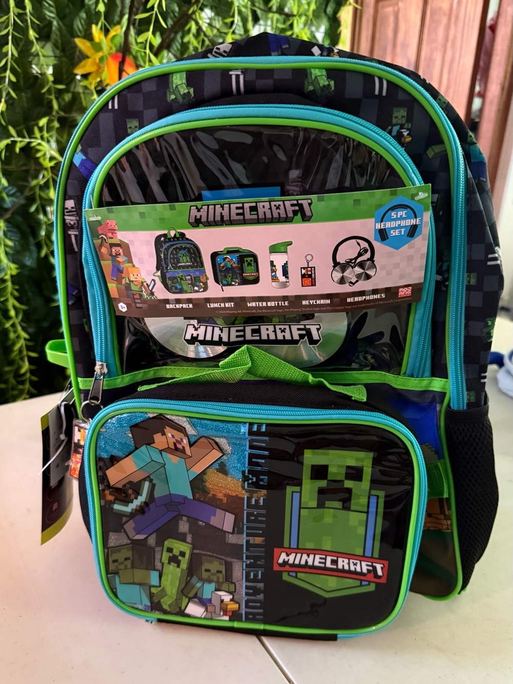 Kids Backpack - Blue & Green